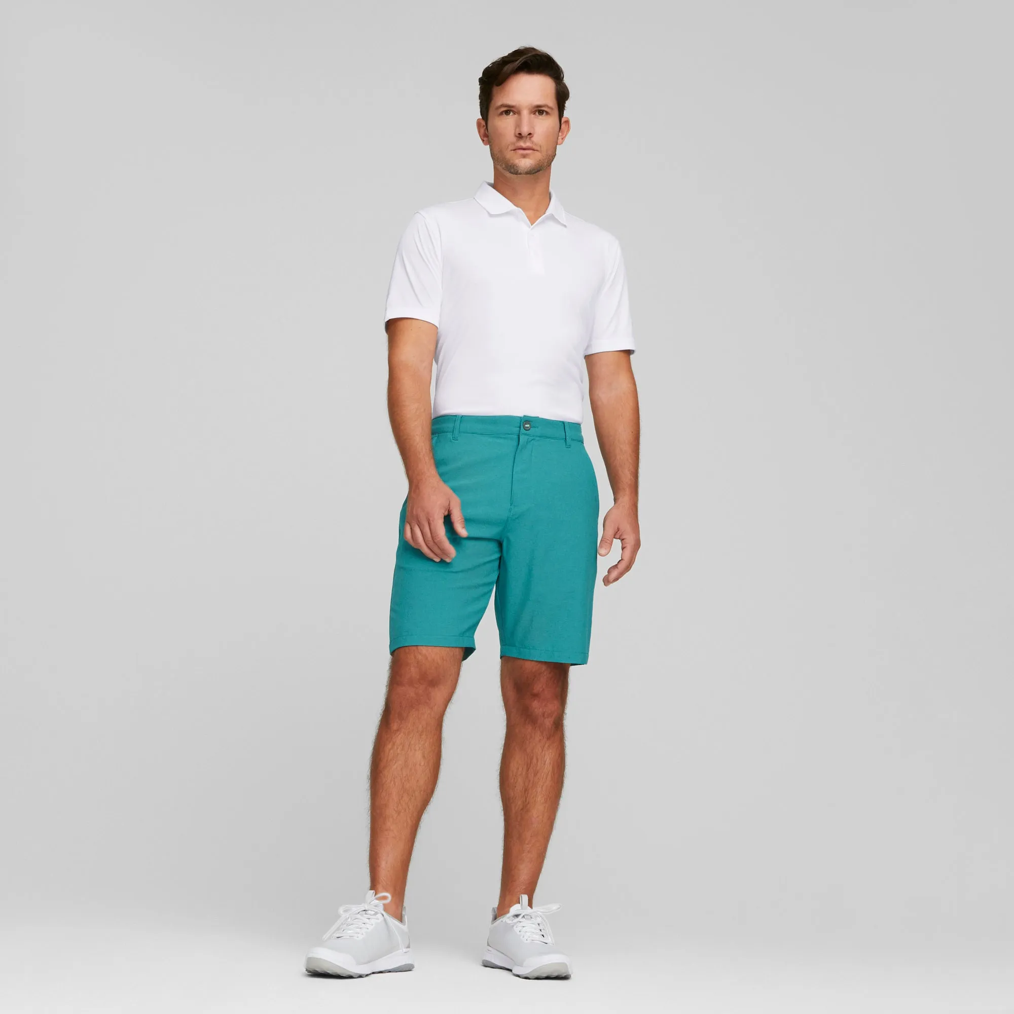 101 North 9" Golf Shorts | Green Lagoon Heather