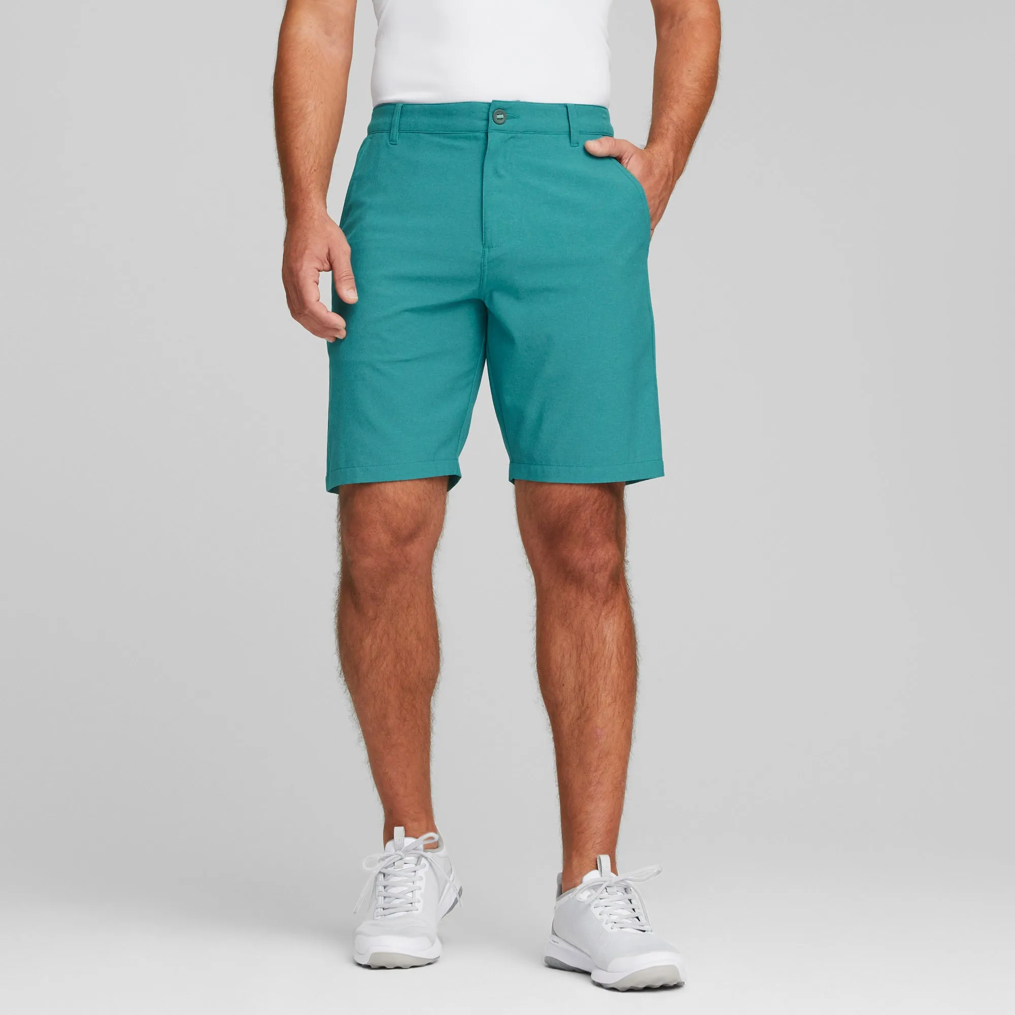 101 North 9" Golf Shorts | Green Lagoon Heather