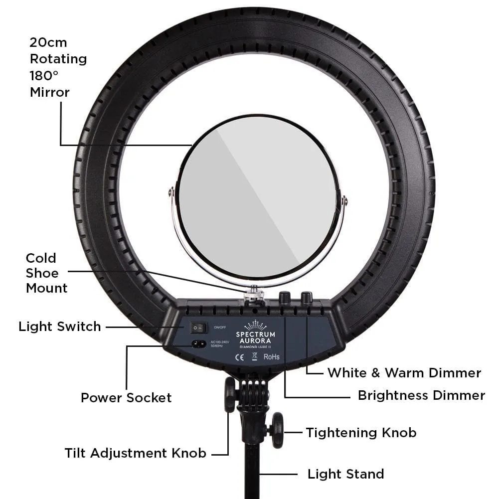 18" LED Pro Ring Light - Diamond Luxe II (Disc)