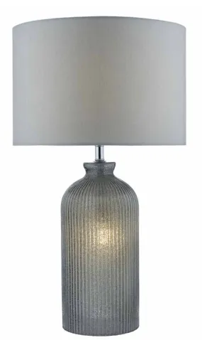 44334 Grey Glass Lite Base Table Lamp