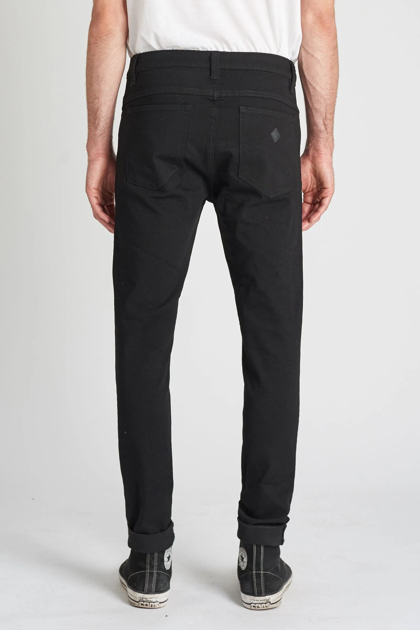 Abrand Mens Dropped Skinny Jean Black Mirror