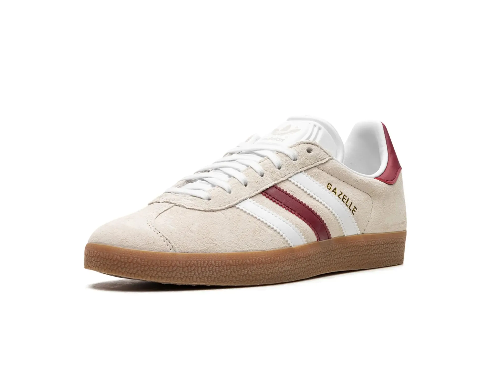 Adidas Gazelle "Aluminum Collegiate Burgundy"