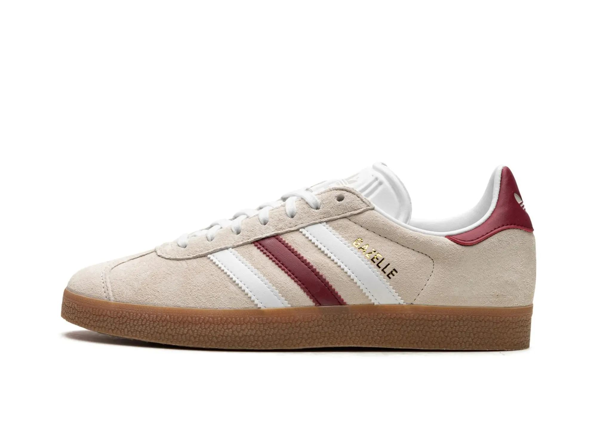 Adidas Gazelle "Aluminum Collegiate Burgundy"