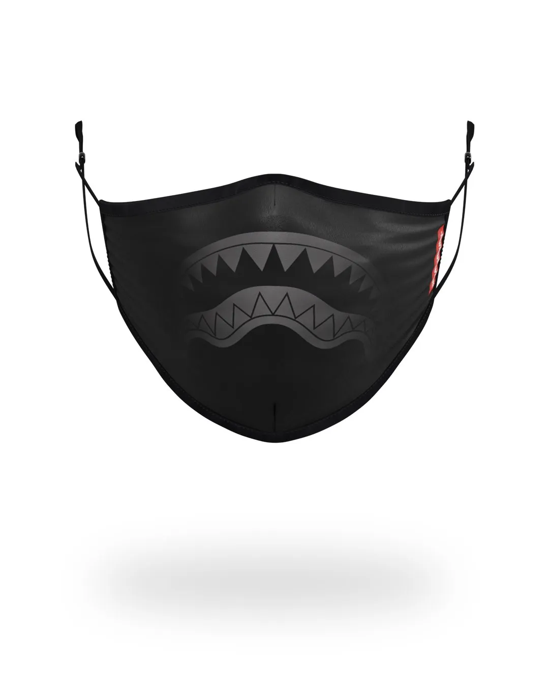 ADULT MIDNIGHT SHARK FORM FITTING FACE MASK