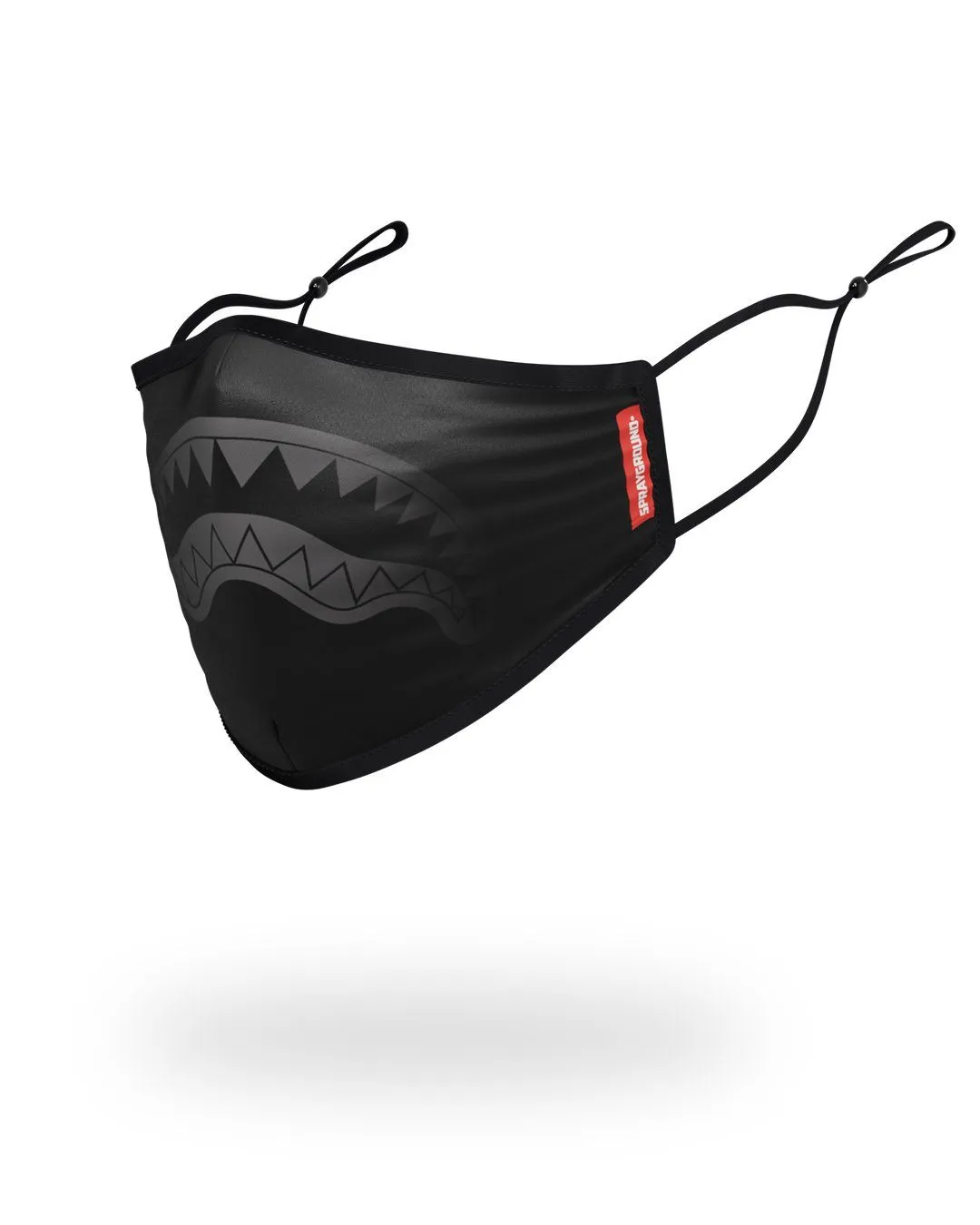 ADULT MIDNIGHT SHARK FORM FITTING FACE MASK