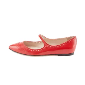 Ballerine in Pelle Rosse