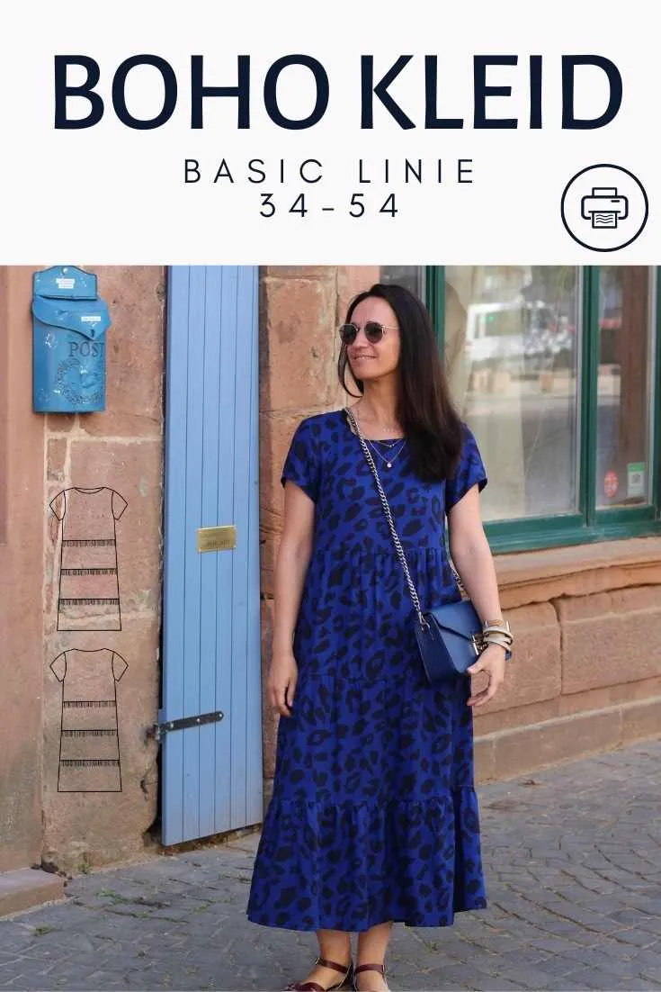 Basic Boho Kleid - Sommerkleid