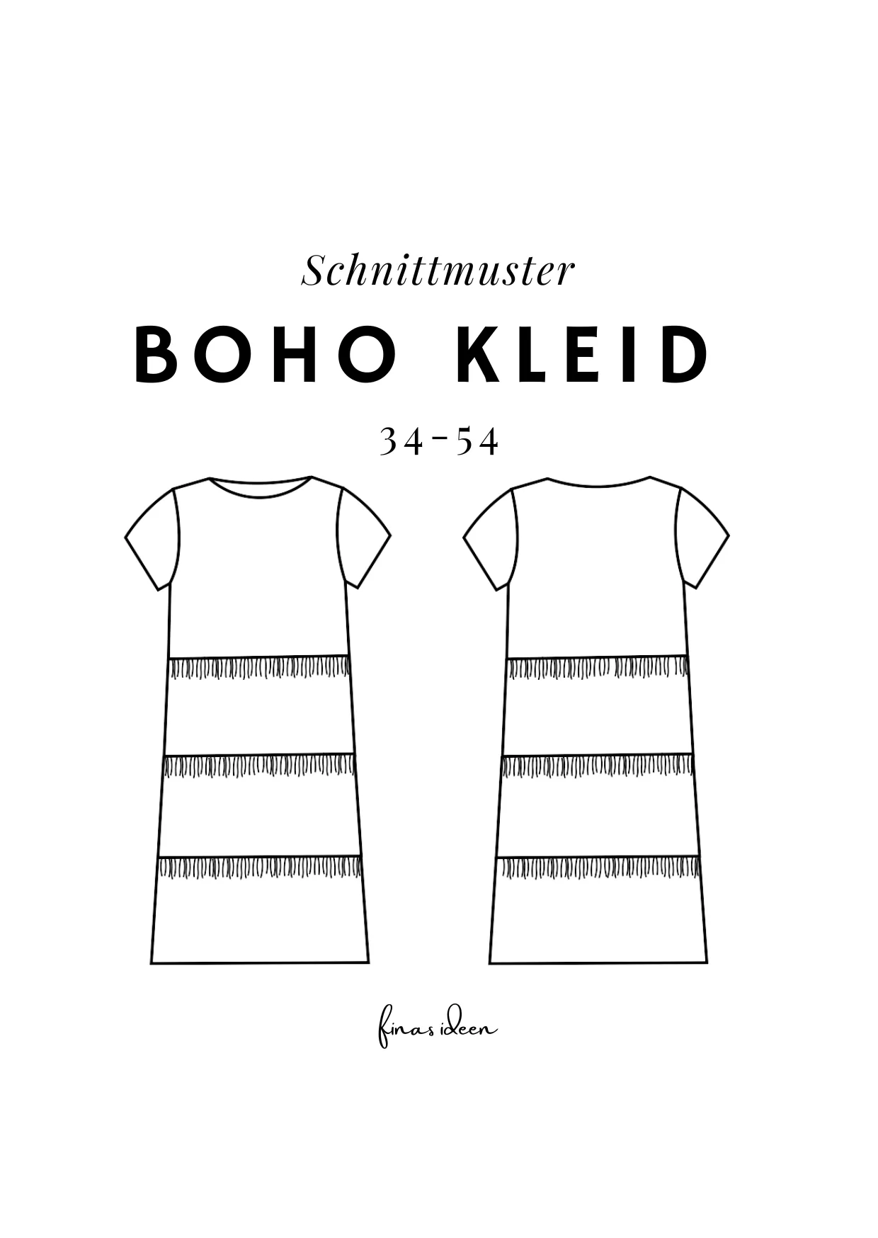 Basic Boho Kleid - Sommerkleid