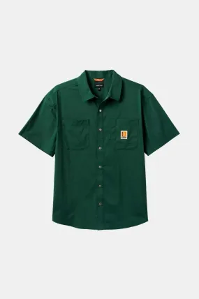 Builders Mechanic S/S Woven Shirt - Trekking Green