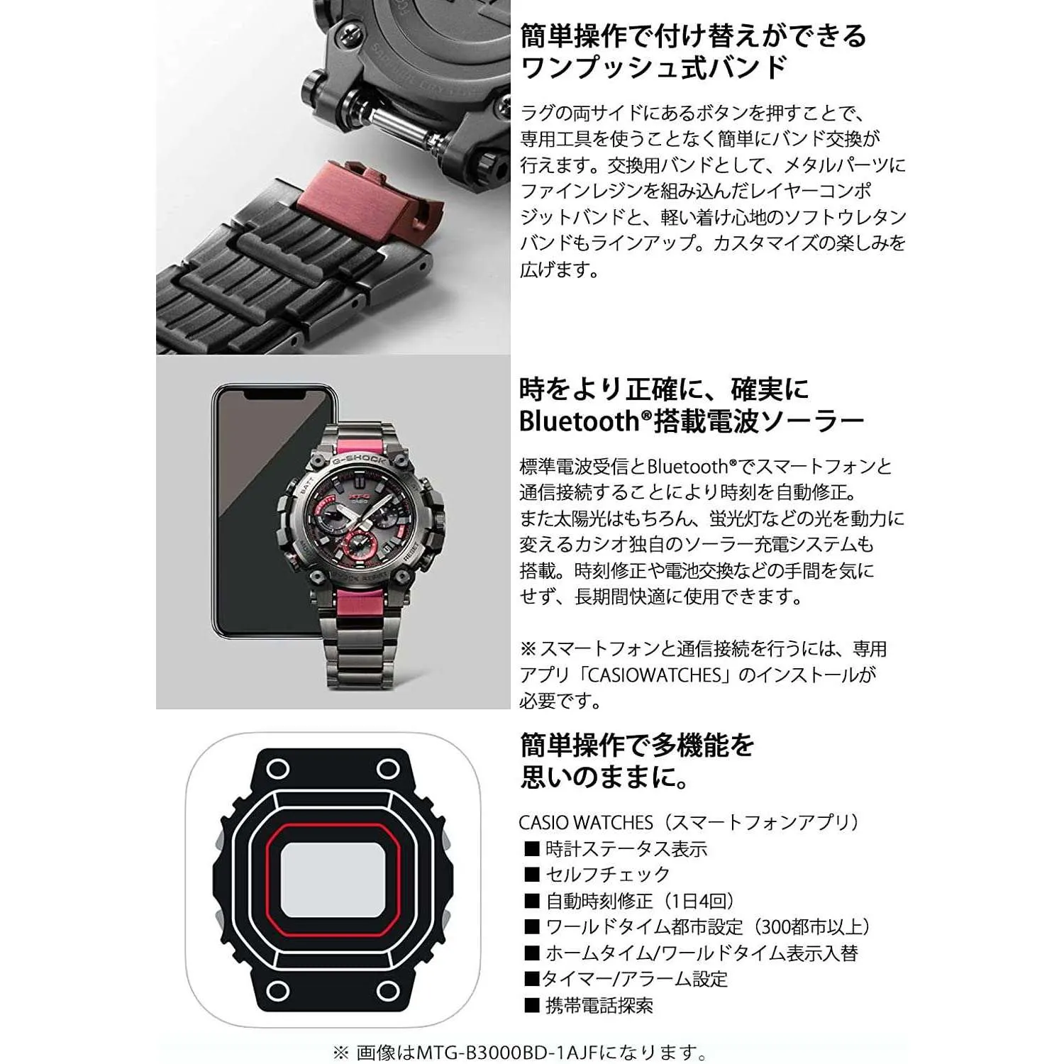 CASIO G-SHOCK MT-G JDM MEN WATCH MTG-B3000B-1AJF