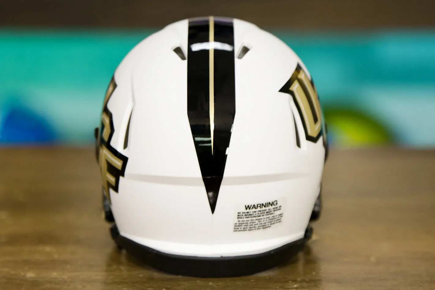 Central Florida Golden Knights Riddell Speed Mini Helmet - Matte White