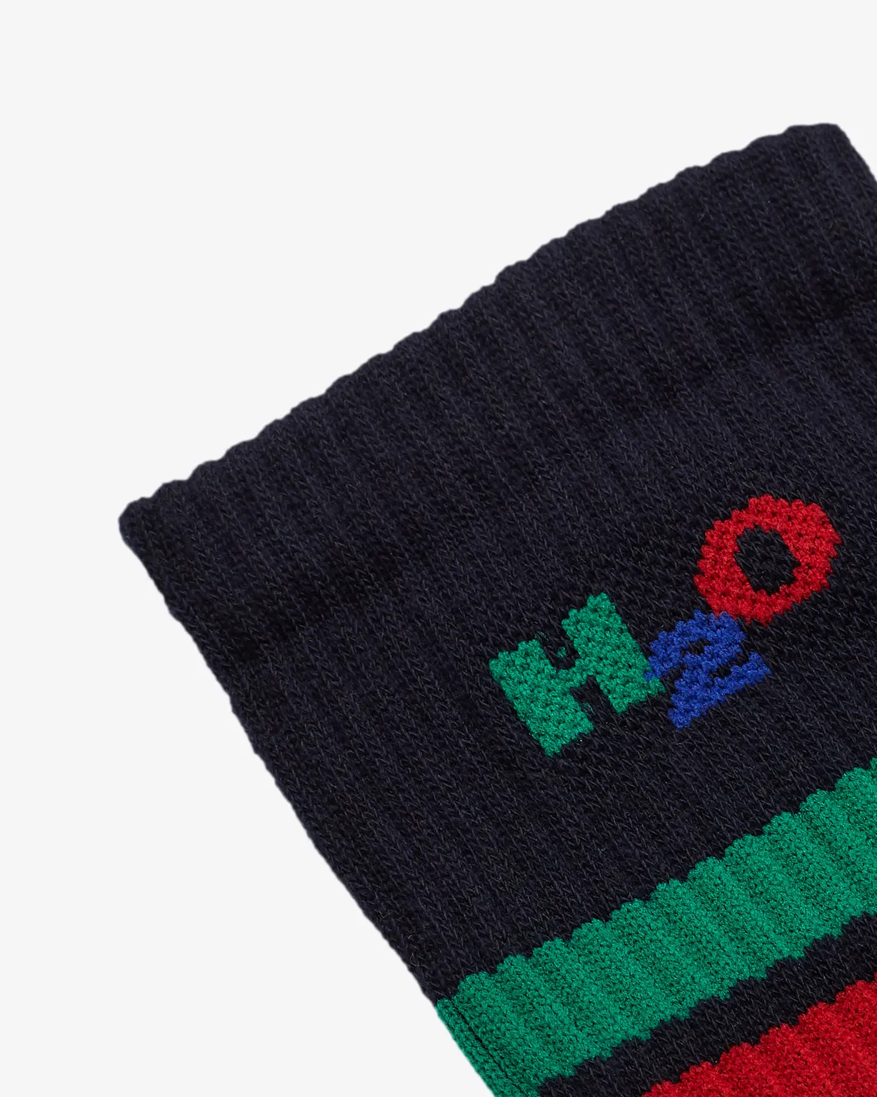 Crew strømpe - Navy/Green/Red