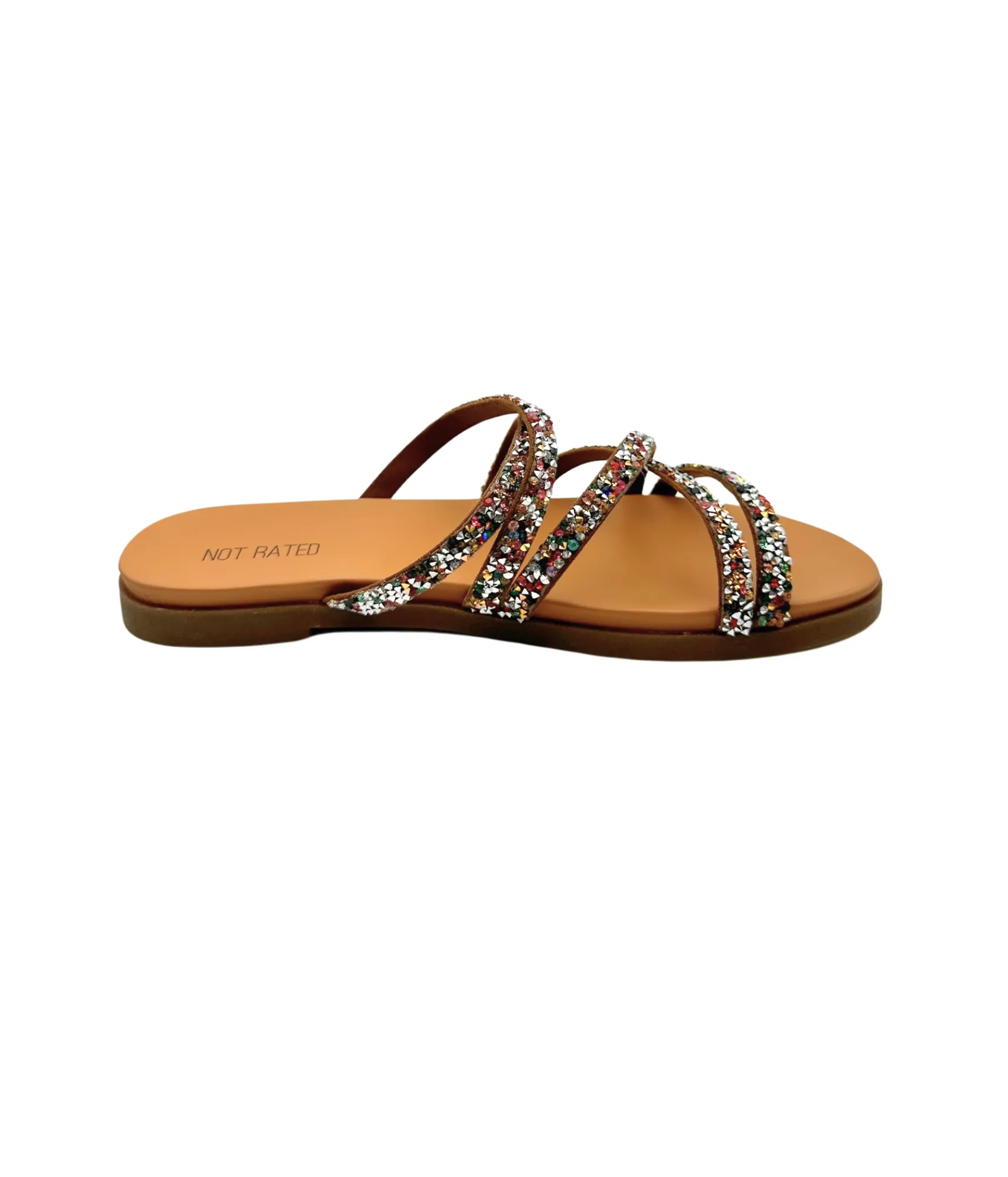 Eliana Rhinestone Sandals in Multi