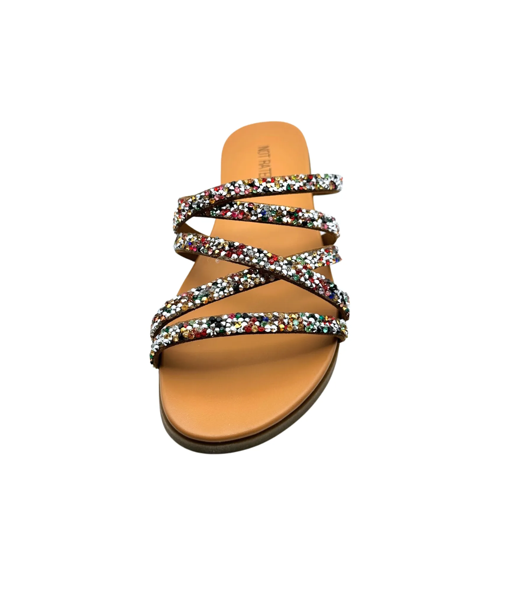 Eliana Rhinestone Sandals in Multi