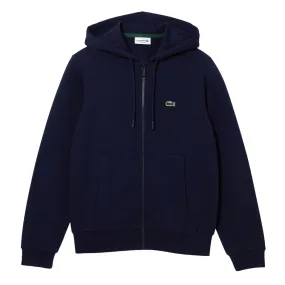 Felpa Lacoste Full Zip Logo Blu