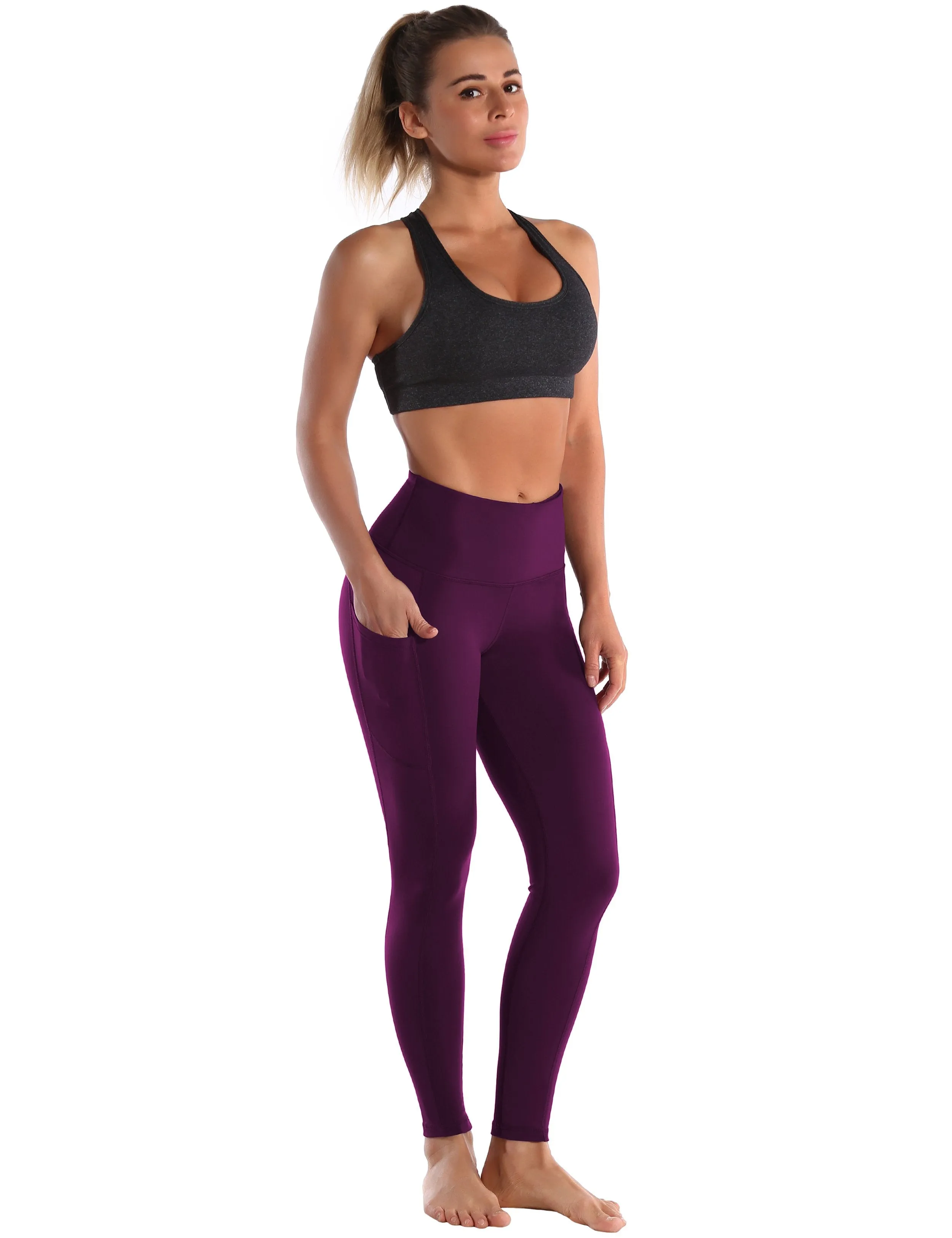 Hip Line Side Pockets Yoga Pants grapevine ins