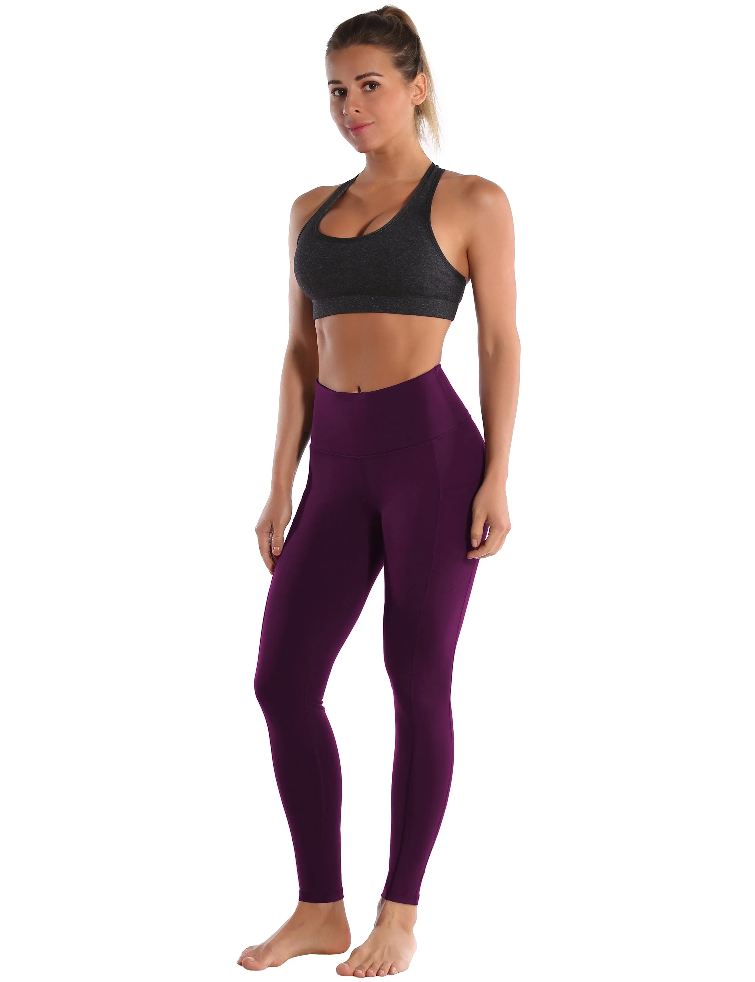 Hip Line Side Pockets Yoga Pants grapevine ins