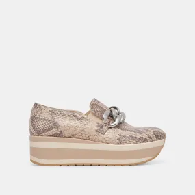 JHENEE SNEAKERS SAND SNAKE EMBOSSED