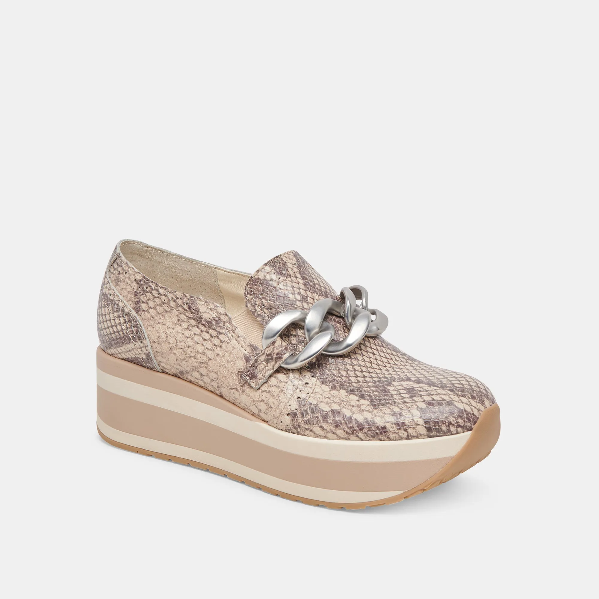 JHENEE SNEAKERS SAND SNAKE EMBOSSED