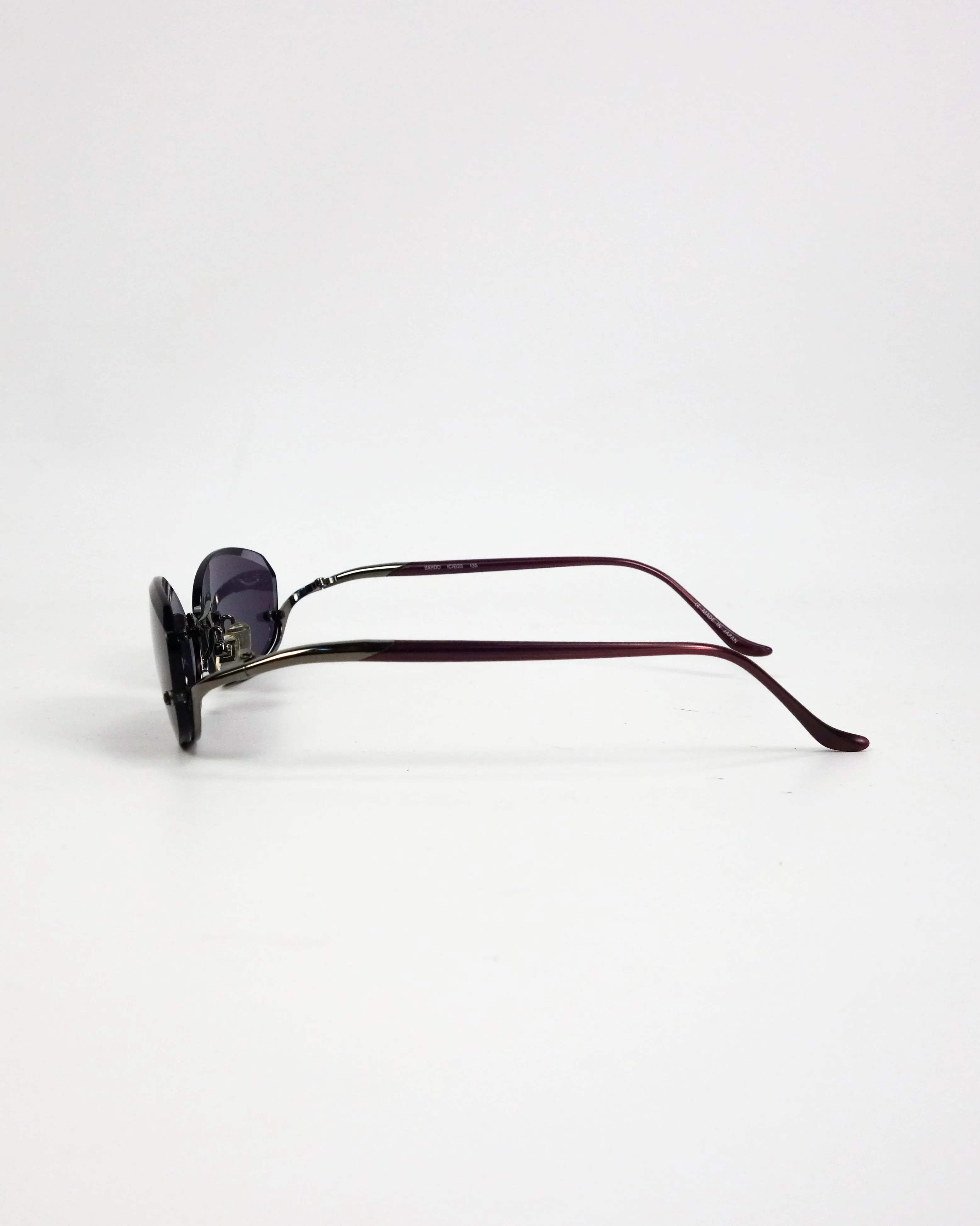 Kata Bardo Metallic Purple Sunglasses 2000's