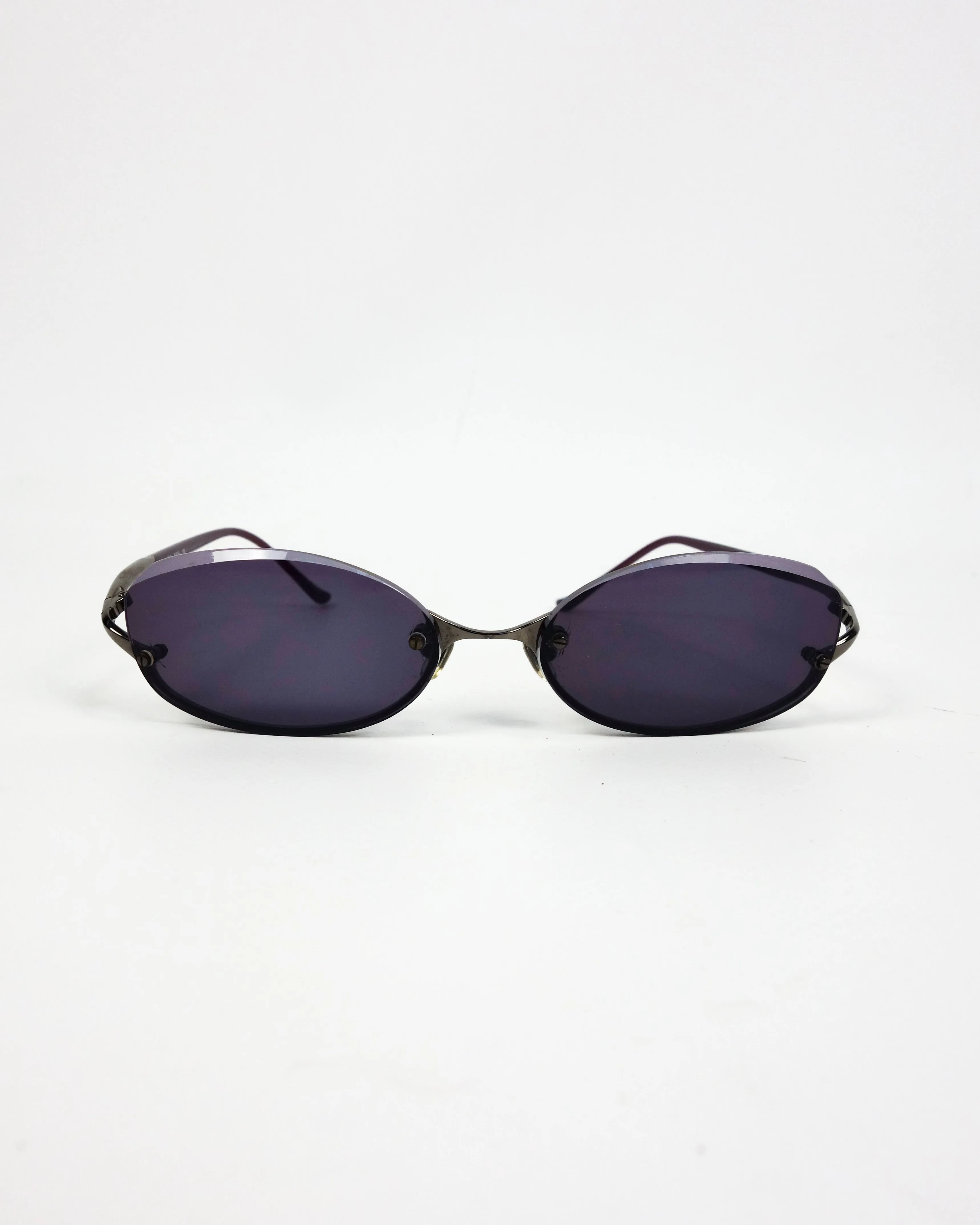 Kata Bardo Metallic Purple Sunglasses 2000's