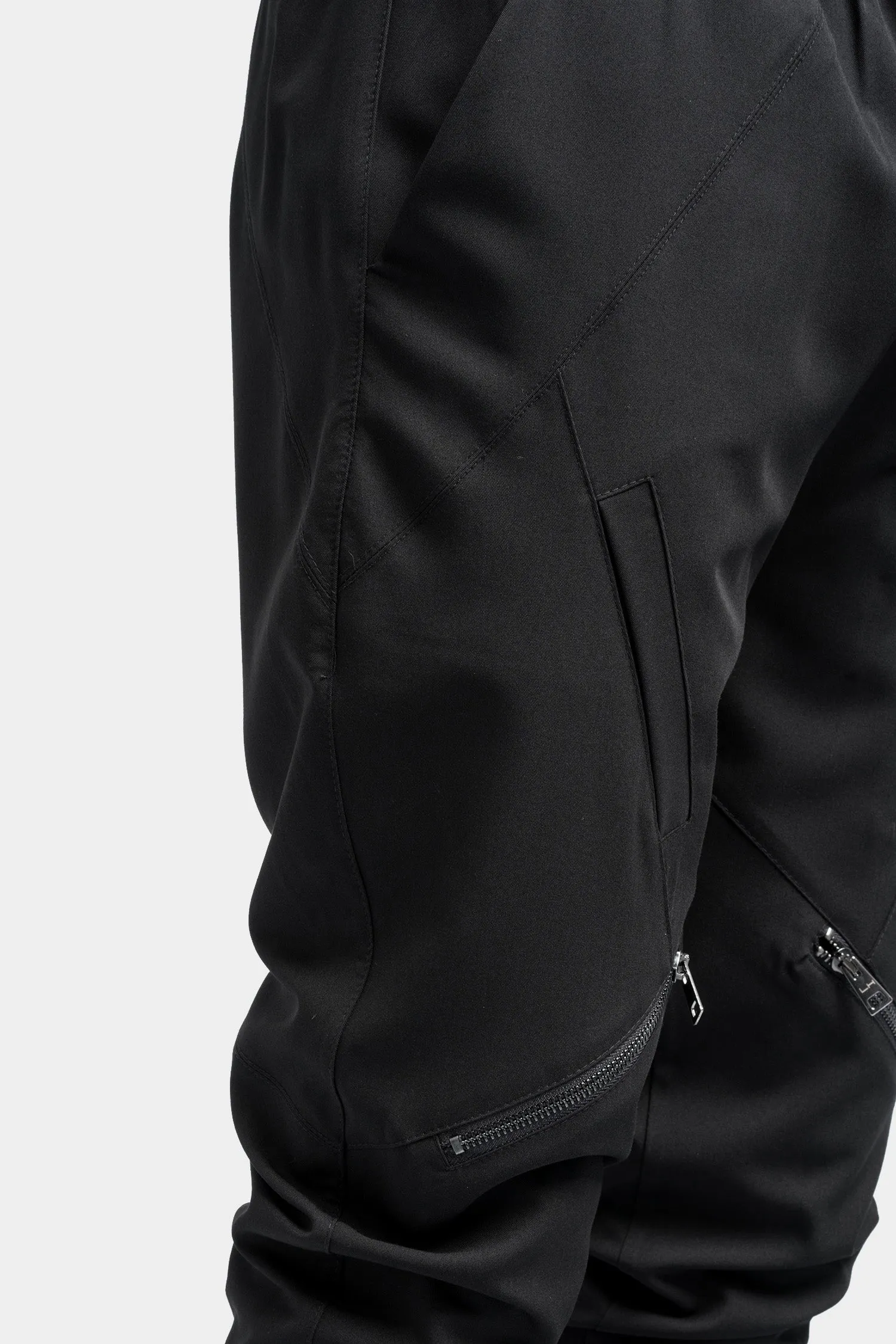 Leg zip pocket pants