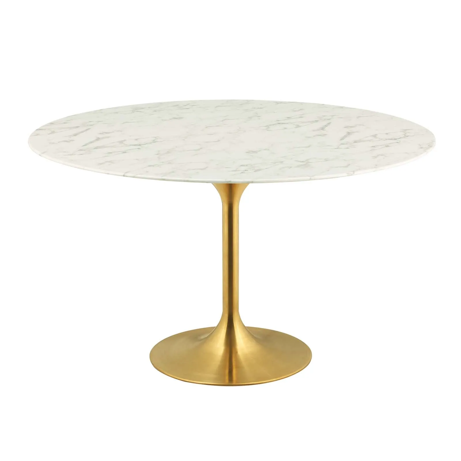 Lippa 54" Round Artificial Marble Dining Table