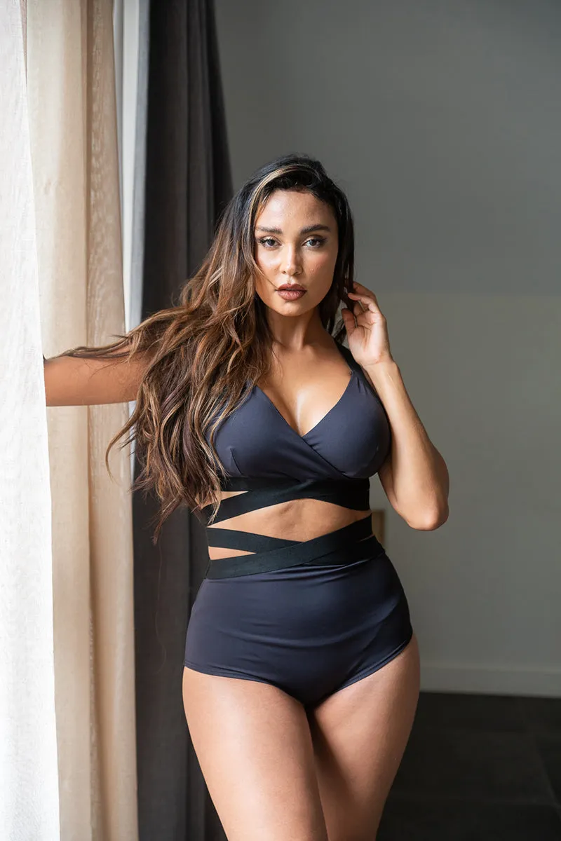 Lunalae Tara High Waisted Bottoms - Recycled Black