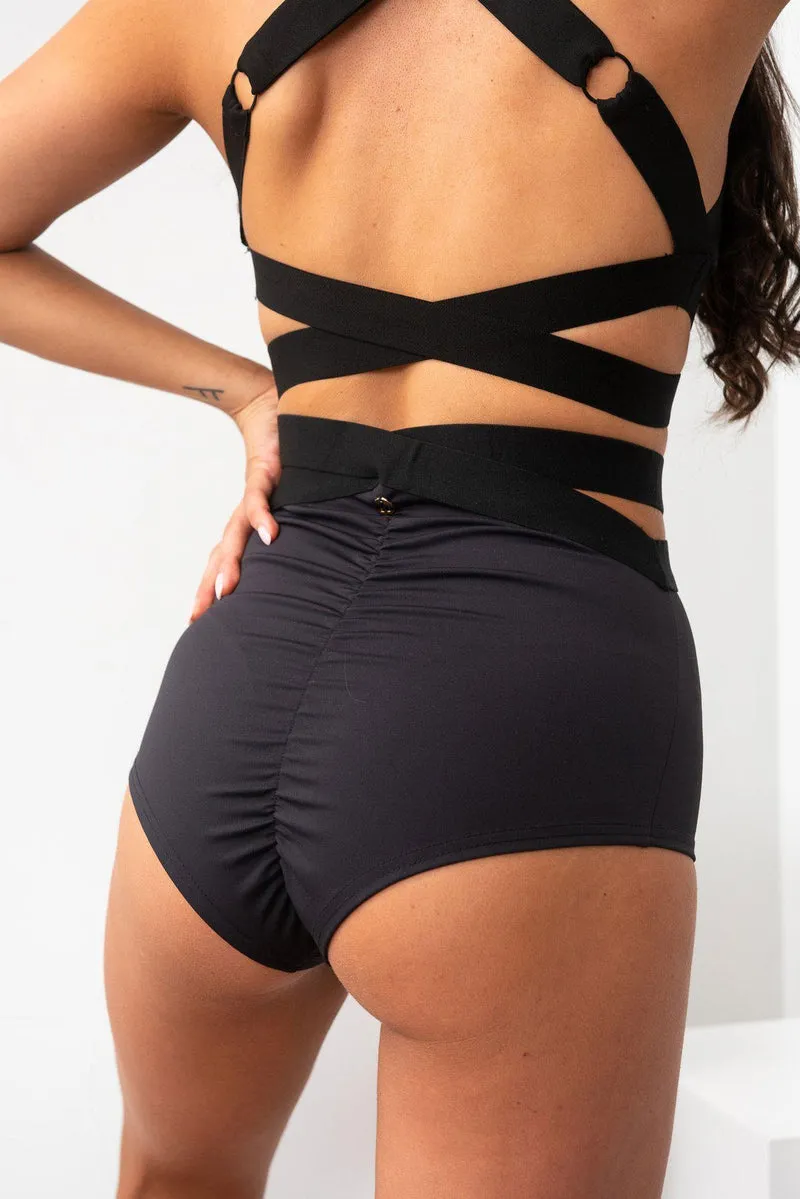 Lunalae Tara High Waisted Bottoms - Recycled Black