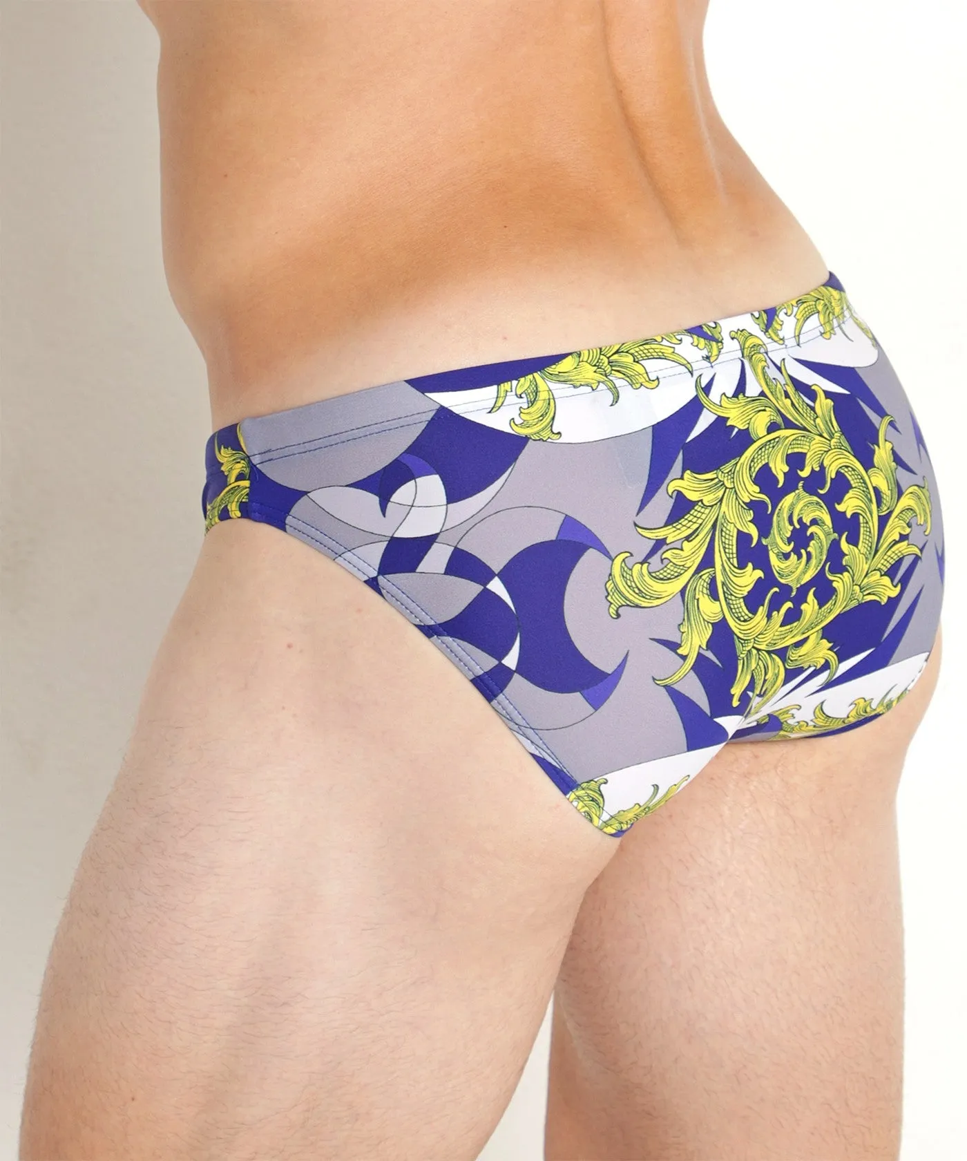 Micro Swim Brief (Cobalt Baroque)