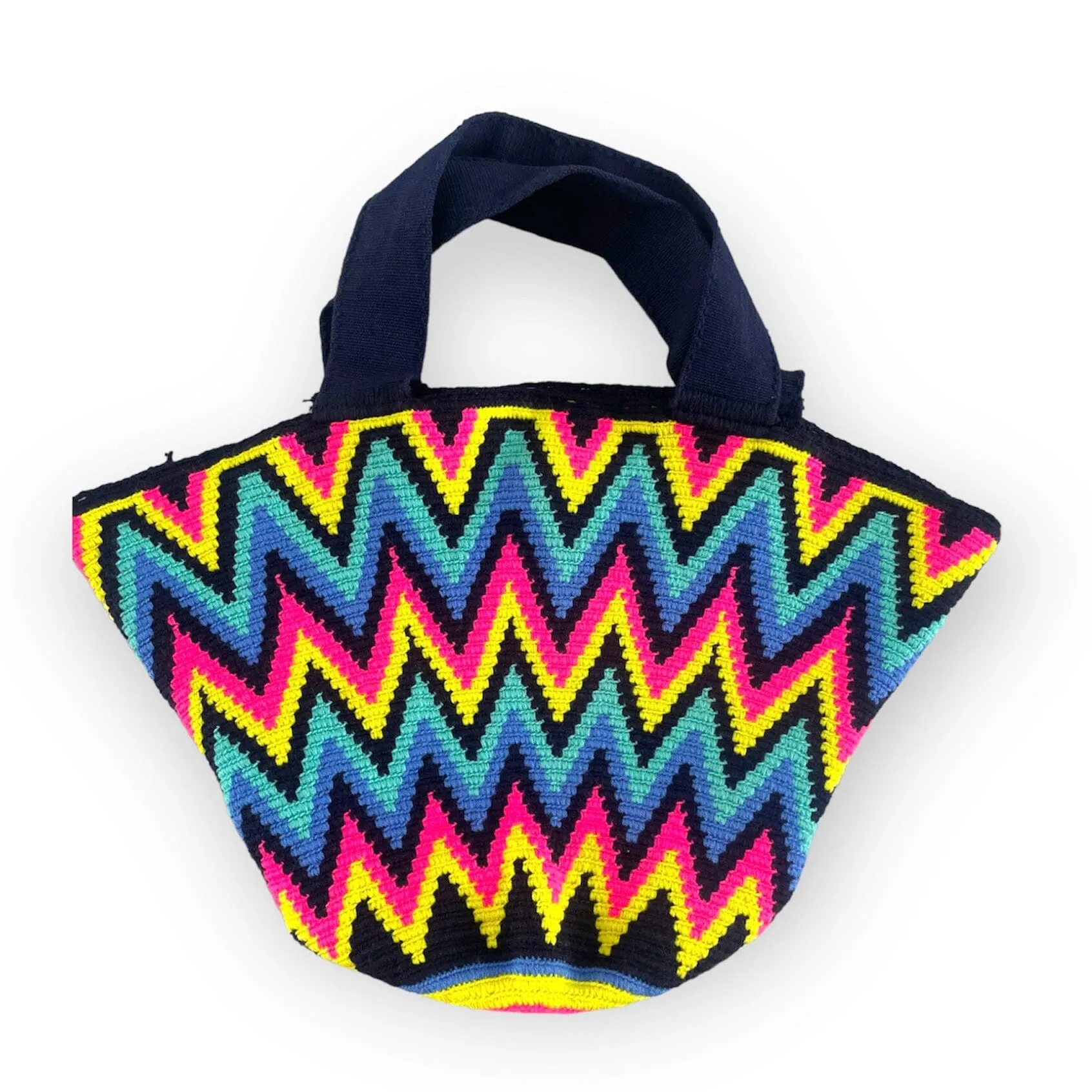 Neon Colors Beach Tote Bags - Summer Crochet Totes