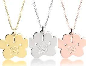 New Item - Paw Initial Necklace