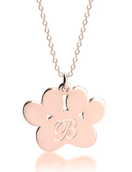 New Item - Paw Initial Necklace