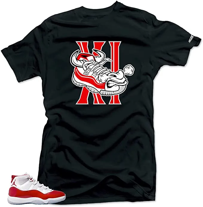 Shirt to Match Jordan 11 Cherry Varsity Red - Bull