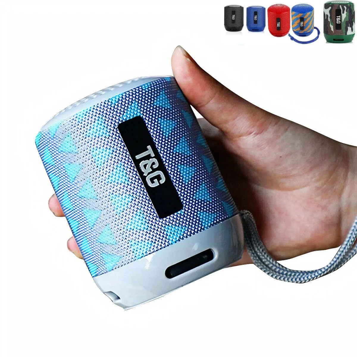 SMAXT&G™ Mini Portable Bluetooth Speaker LOUD Stereo Bass Waterproof USB/UTF/FM   Mic