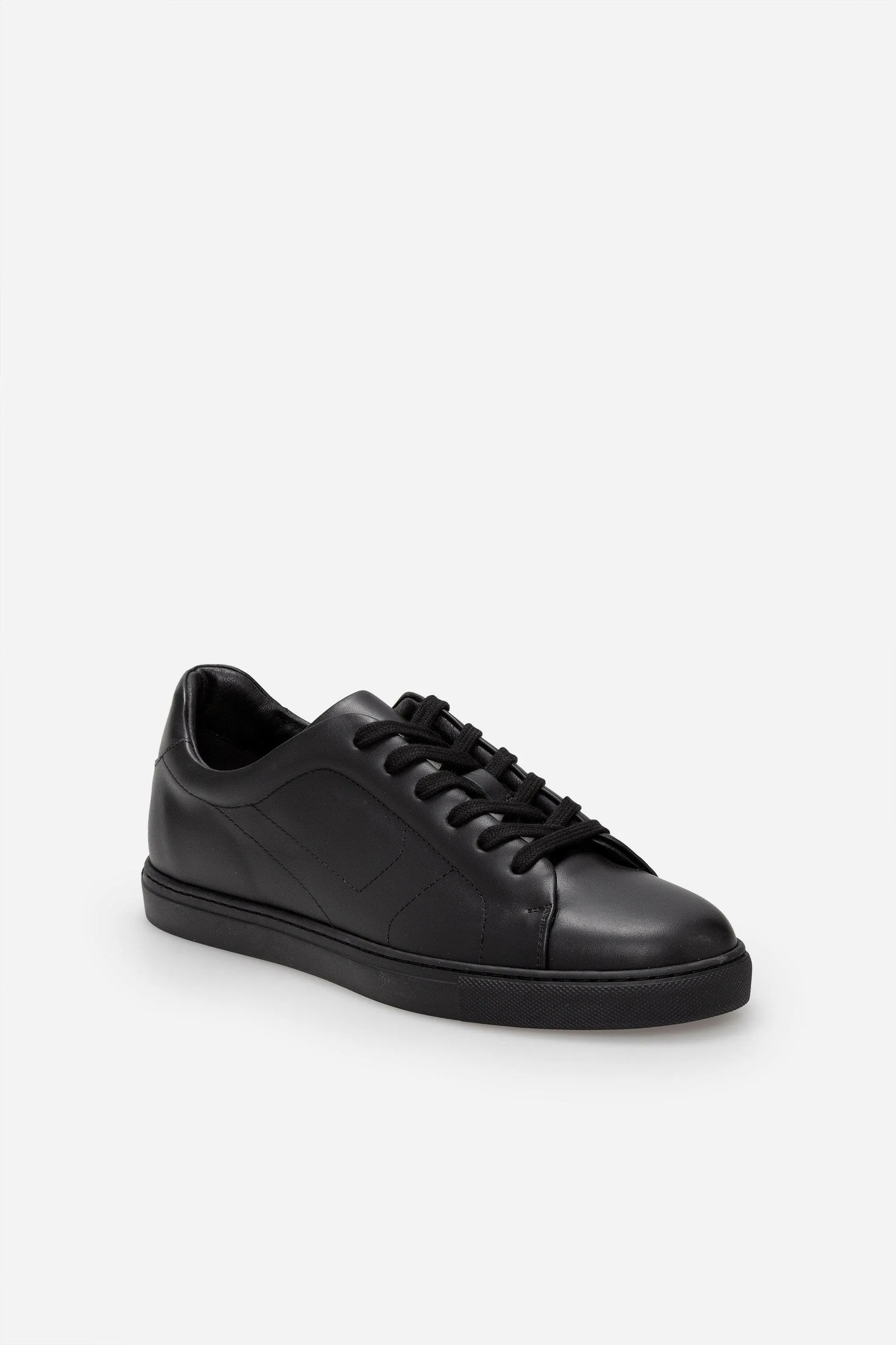 Sneakers uomo N.100 in pelle nera