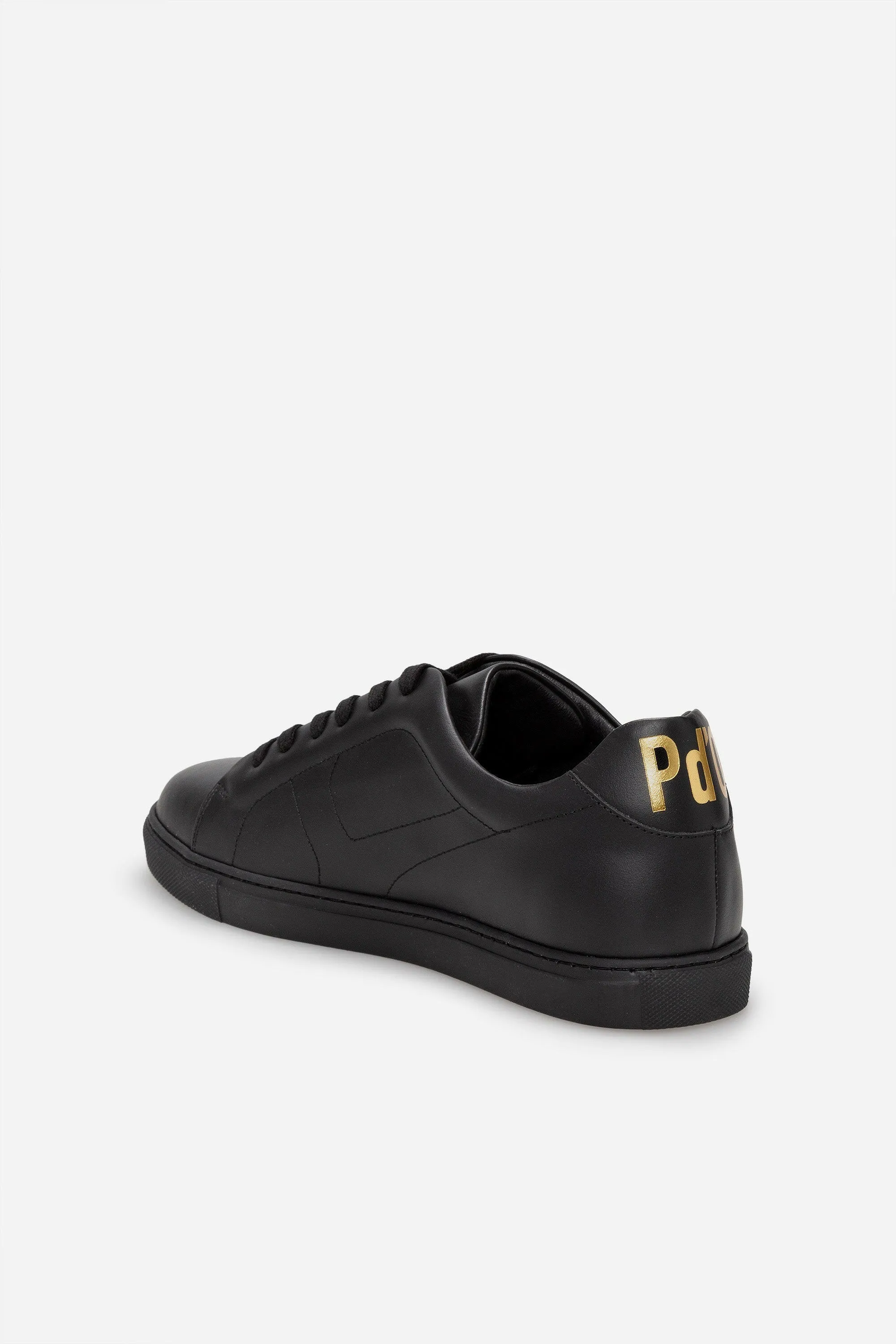 Sneakers uomo N.100 in pelle nera