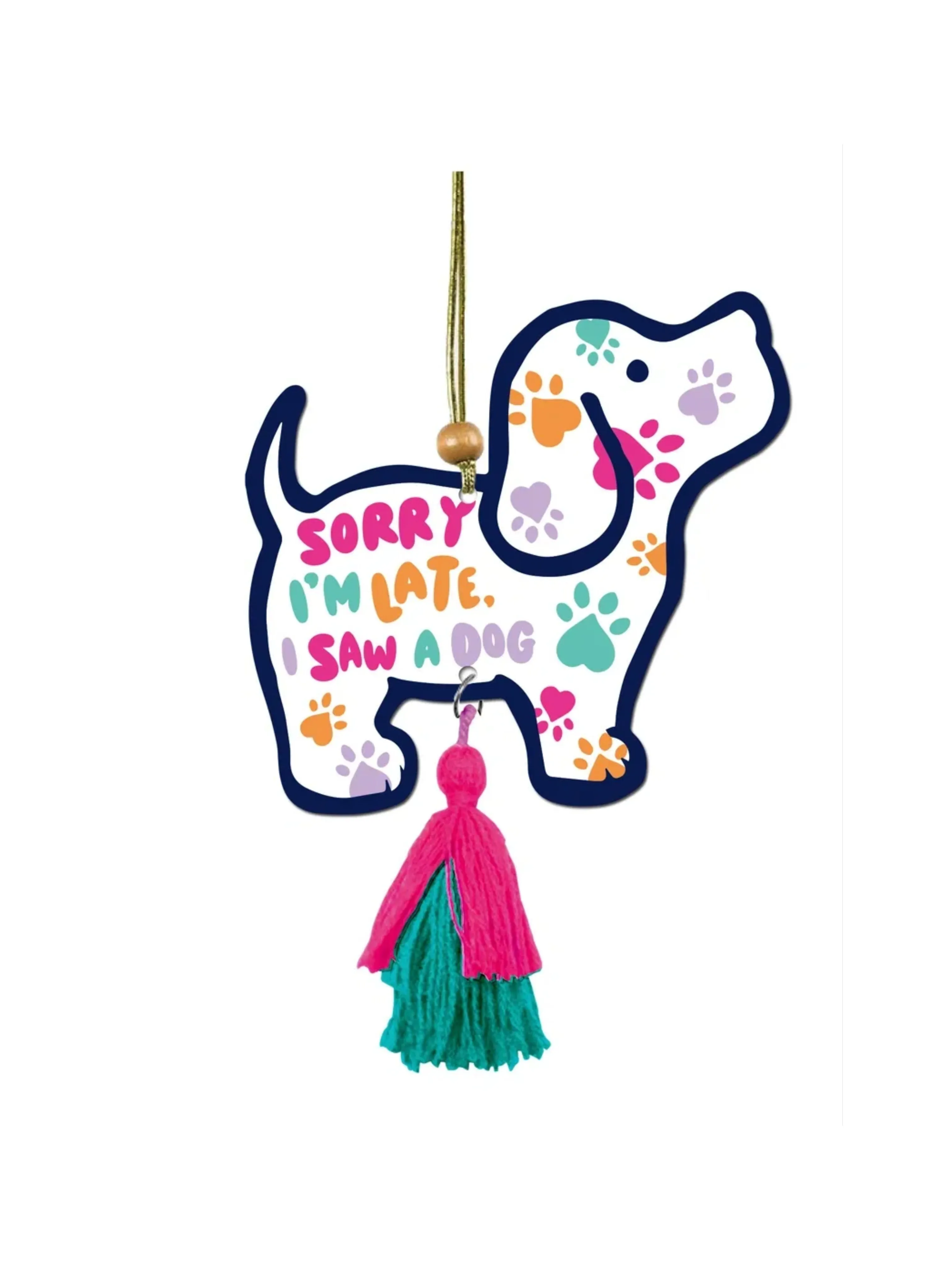 SORRY I'M LATE PUP AIR FRESHENER (PACK OF 2)