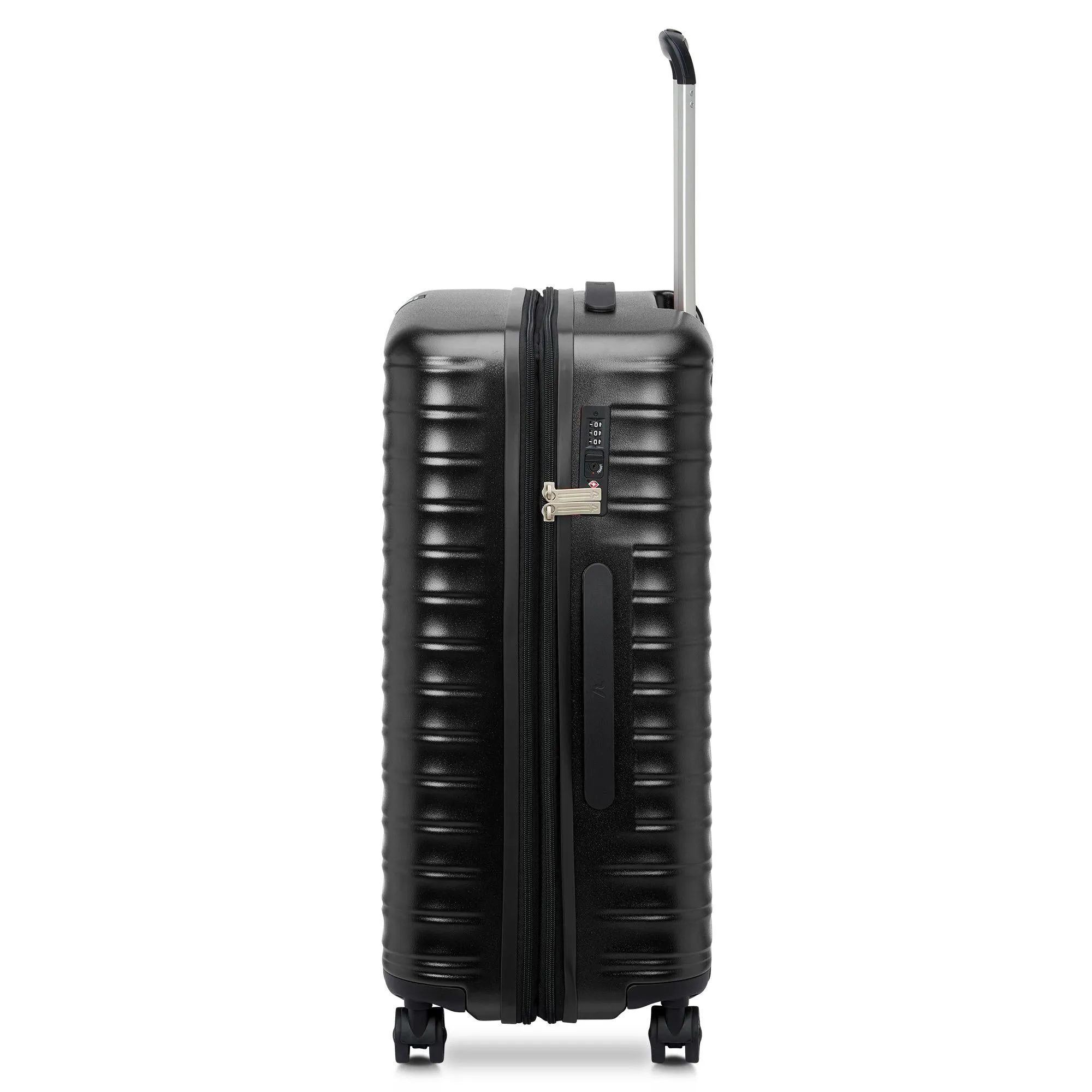 Trolley Medio 65 Cm RONCATO Wave Nero Rigido 4 Ruote Espandibile