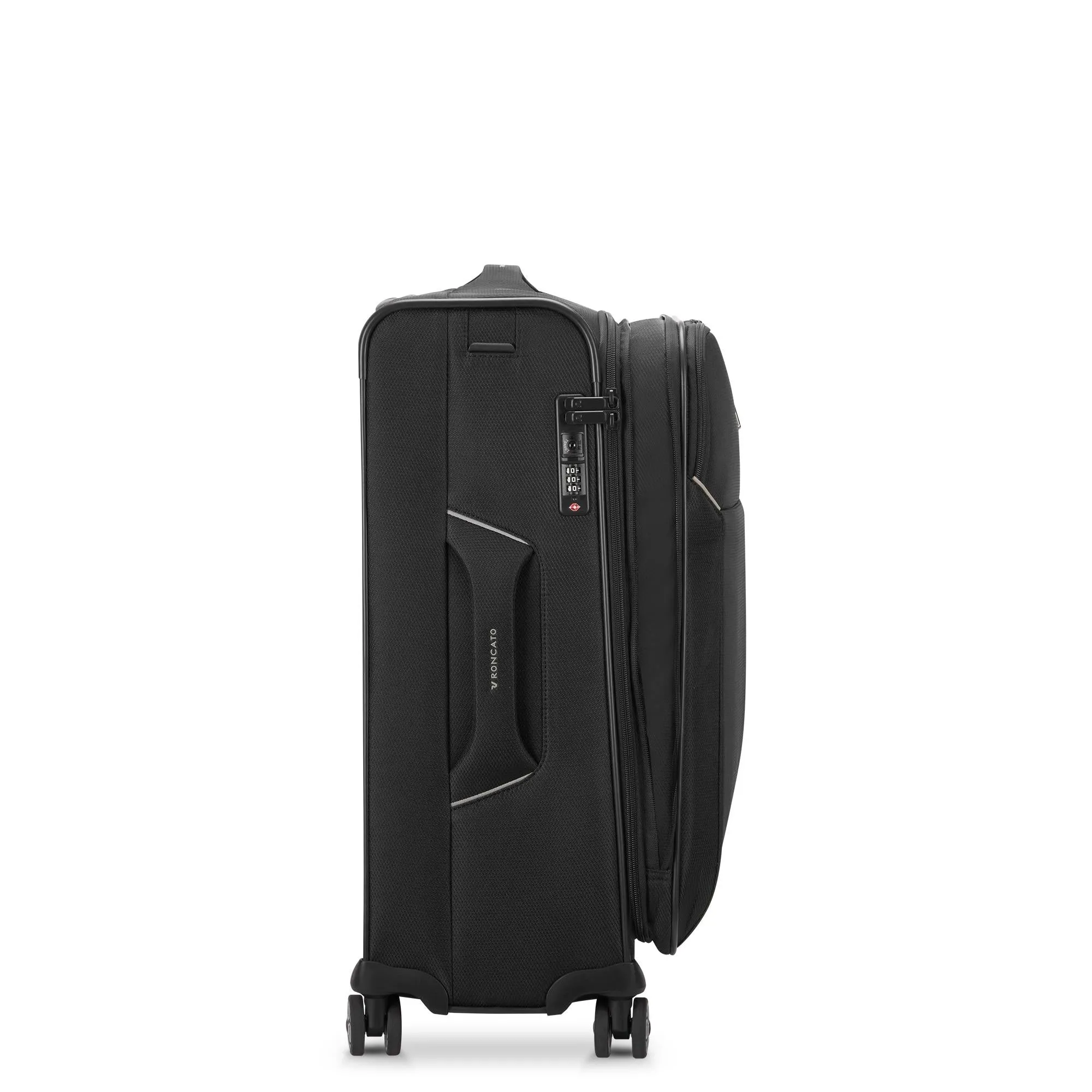 Trolley Medio 65cm RONCATO Ironik 2.0 Nero 4 Ruote Espandibile