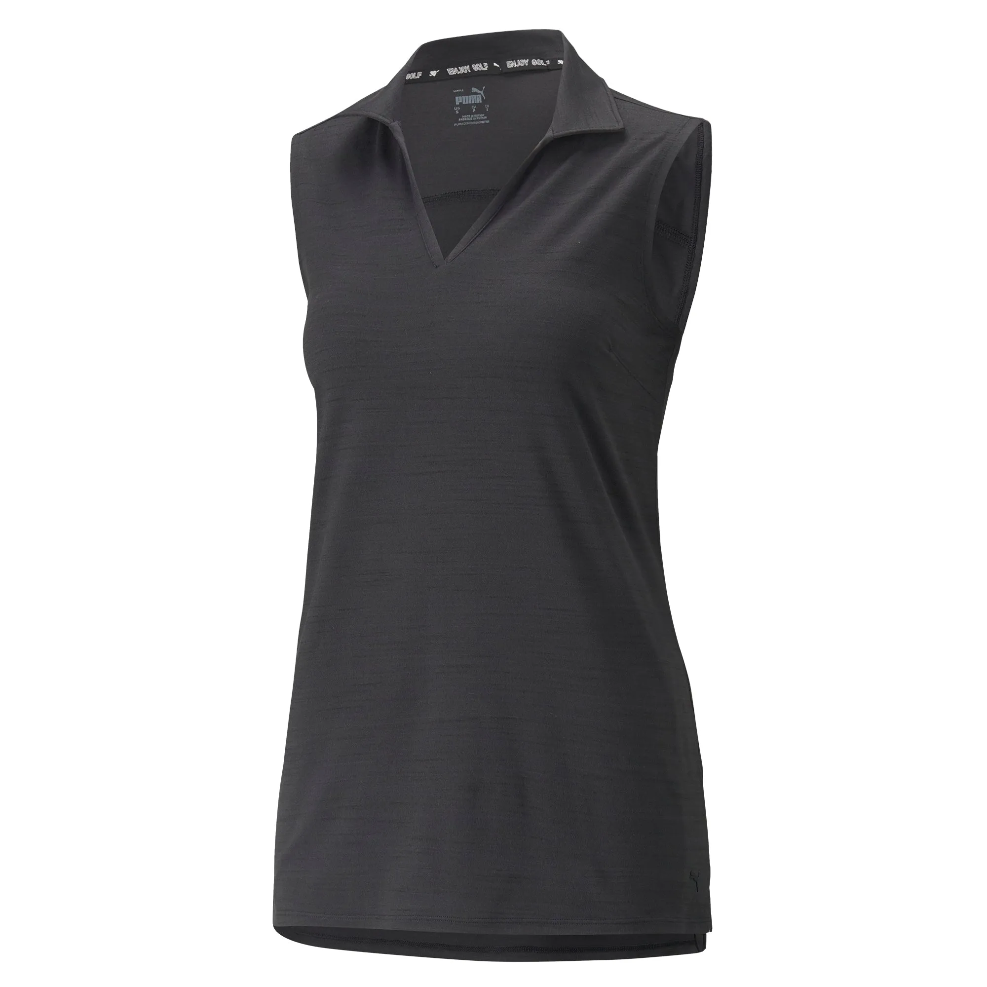 Women's CLOUDSPUN Coast Sleeveless Golf Polo | Puma Black