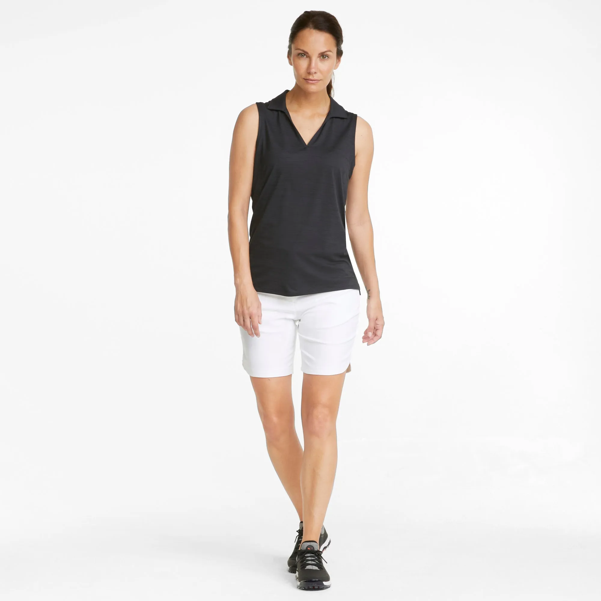 Women's CLOUDSPUN Coast Sleeveless Golf Polo | Puma Black