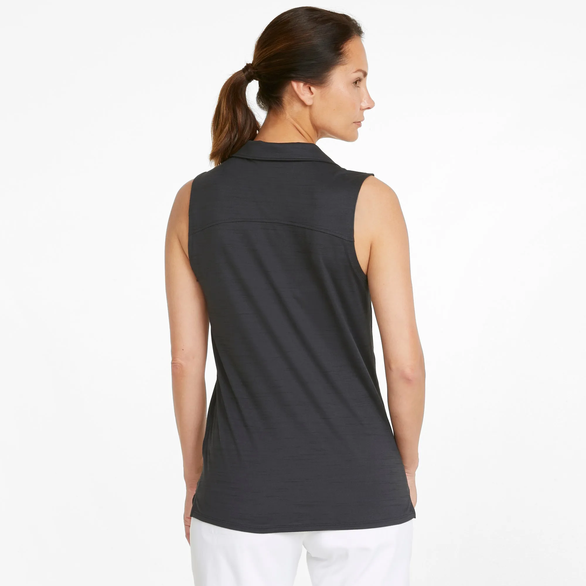 Women's CLOUDSPUN Coast Sleeveless Golf Polo | Puma Black