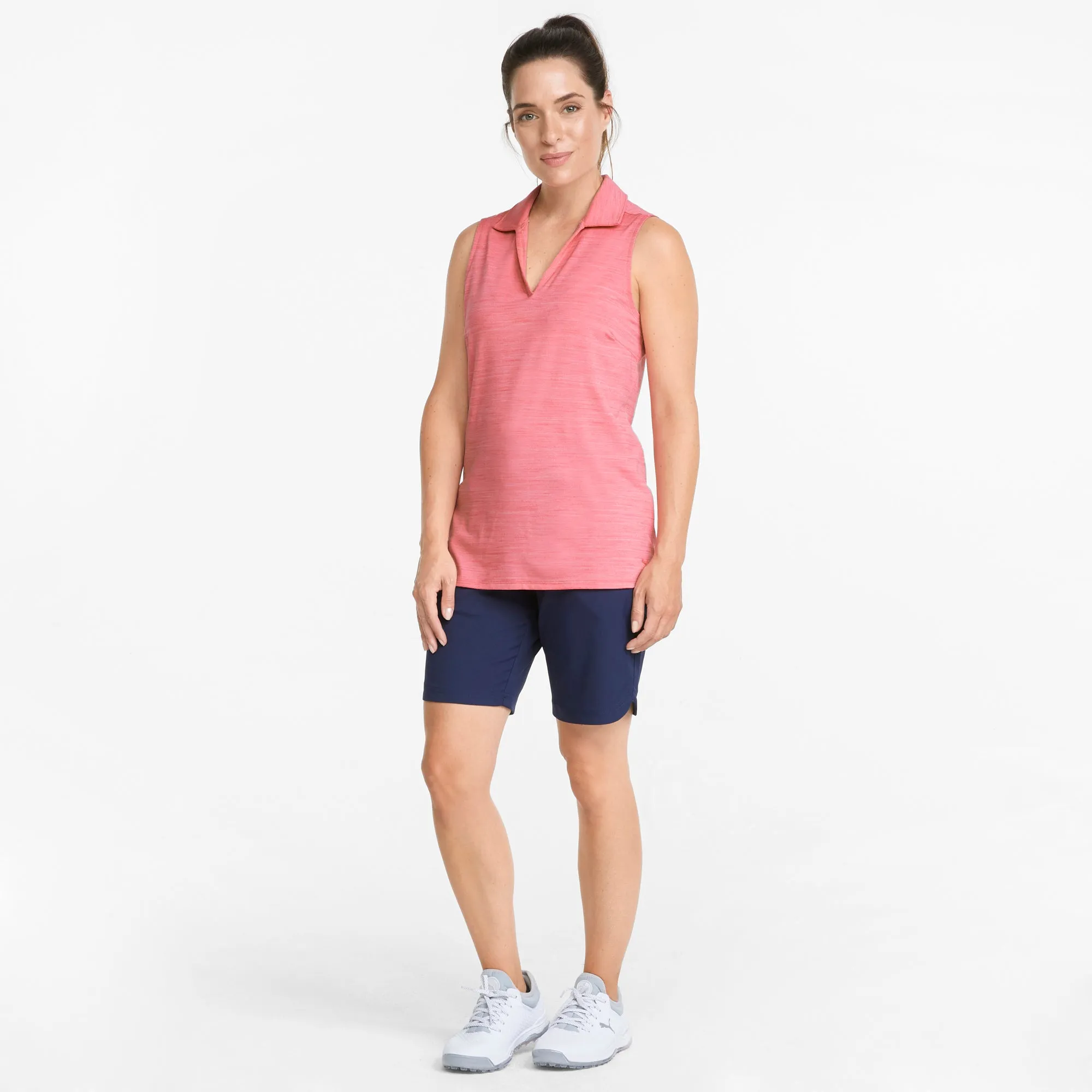 Women's CLOUDSPUN Coast Sleeveless Golf Polo | Rapture Rose