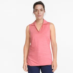 Women's CLOUDSPUN Coast Sleeveless Golf Polo | Rapture Rose